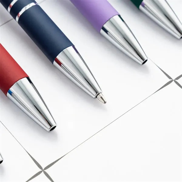 2-in-1 Retractable Capacitive Stylus Metal Tip Ballpoint Pen