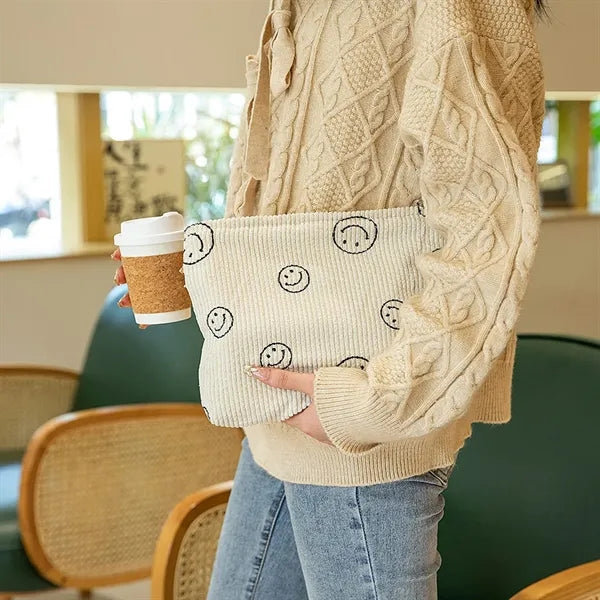 Cute Corduroy Toiletry bag