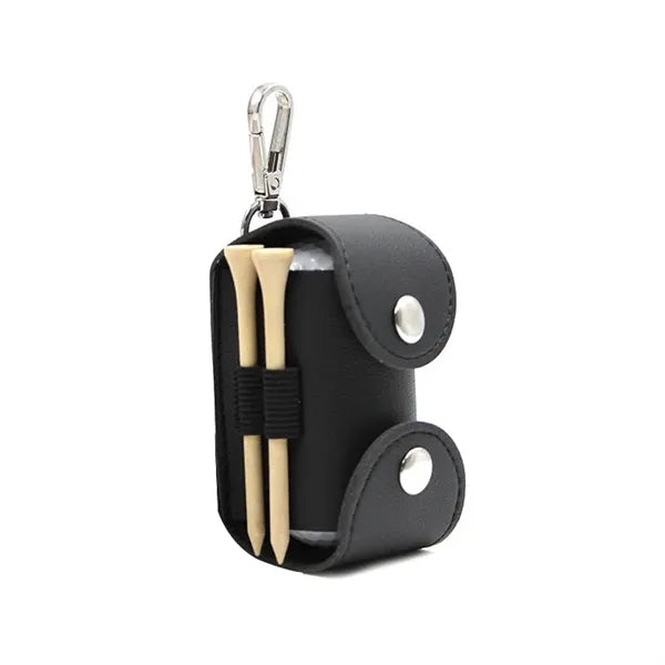 1.7" x 3.5" Mini Golf Ball Holder Bag w/Metal Lobs