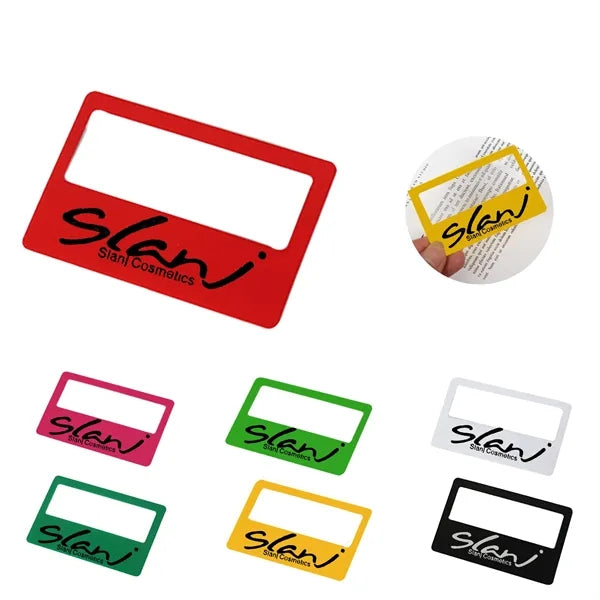 Style PVC Business Card Magnifying Glass