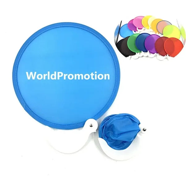 Round Foldable Handle Fan