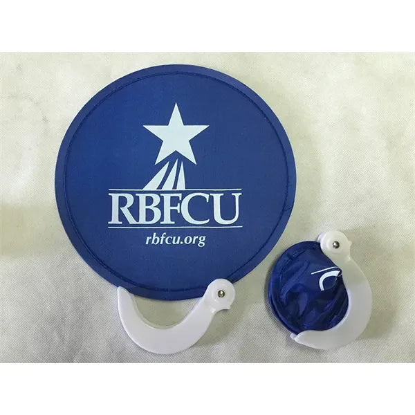 Round Foldable Handle Fan