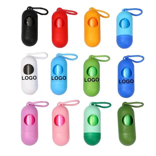 Dog Poop Bags Holder Dispenser Pet Waste Trash Container