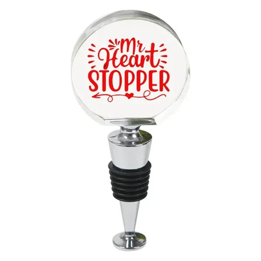 Round Optic Crystal Stopper With Flat Bottom