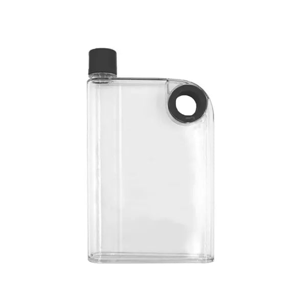 14oz Clear Notebook Water Bottle w/ Finger Hole