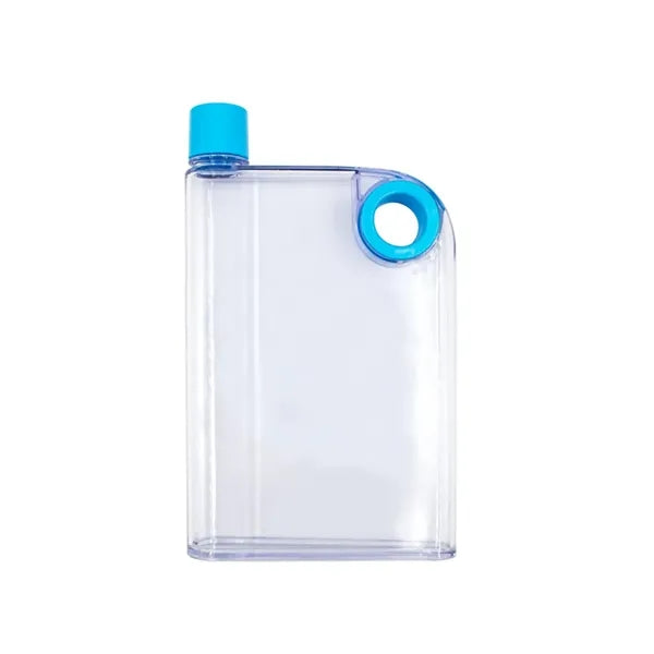 14oz Clear Notebook Water Bottle w/ Finger Hole