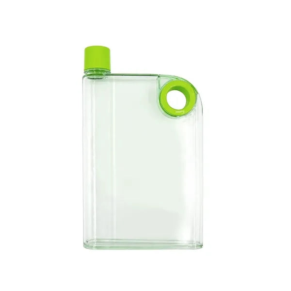 14oz Clear Notebook Water Bottle w/ Finger Hole