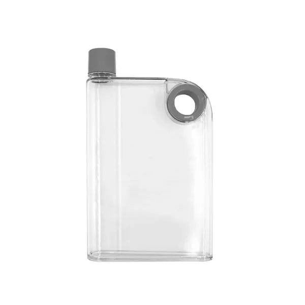 14oz Clear Notebook Water Bottle w/ Finger Hole