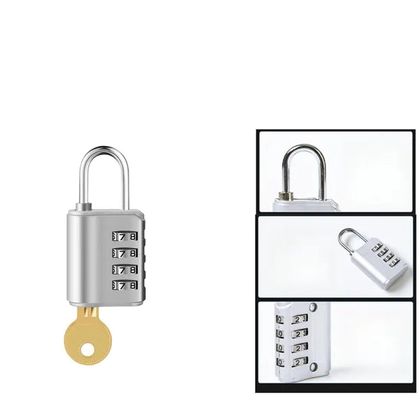 Zinc alloy 4-digit travelling combination lock
