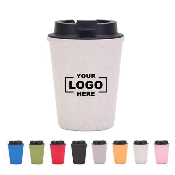 12oz Wheat Straw Travel Coffee Mug