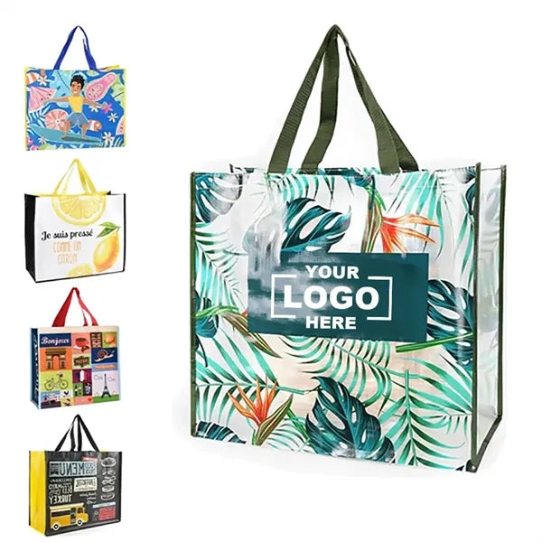 Full Color Woven Pp Shopper Tote Bag
