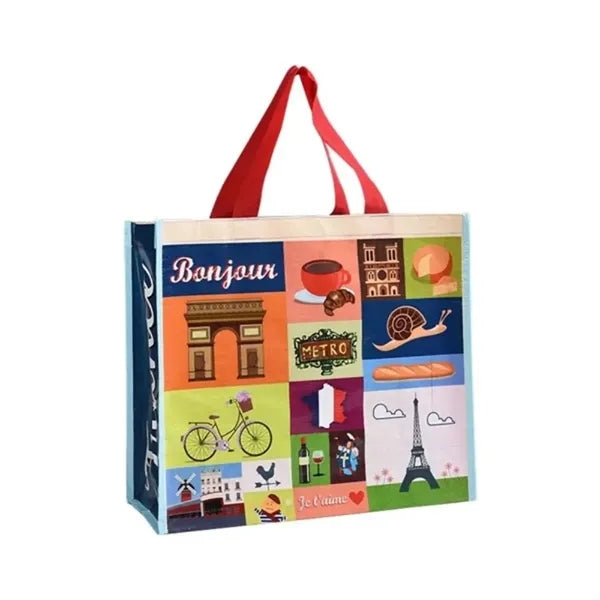 Full Color Woven Pp Shopper Tote Bag