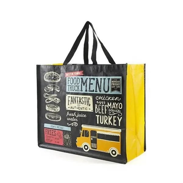 Full Color Woven Pp Shopper Tote Bag