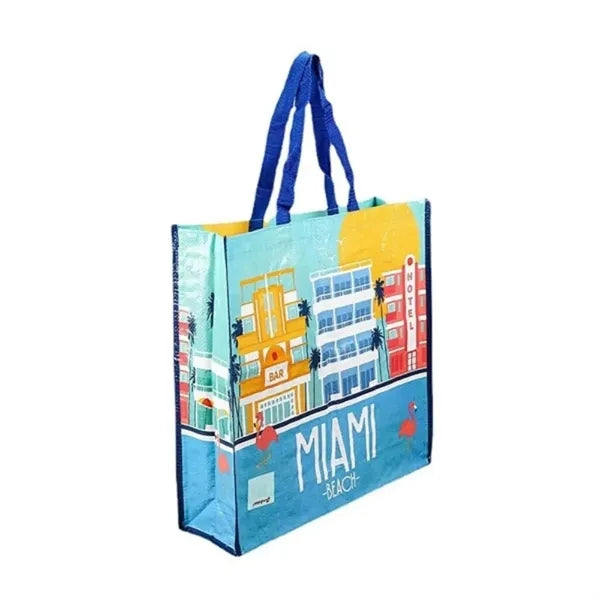Full Color Woven Pp Shopper Tote Bag