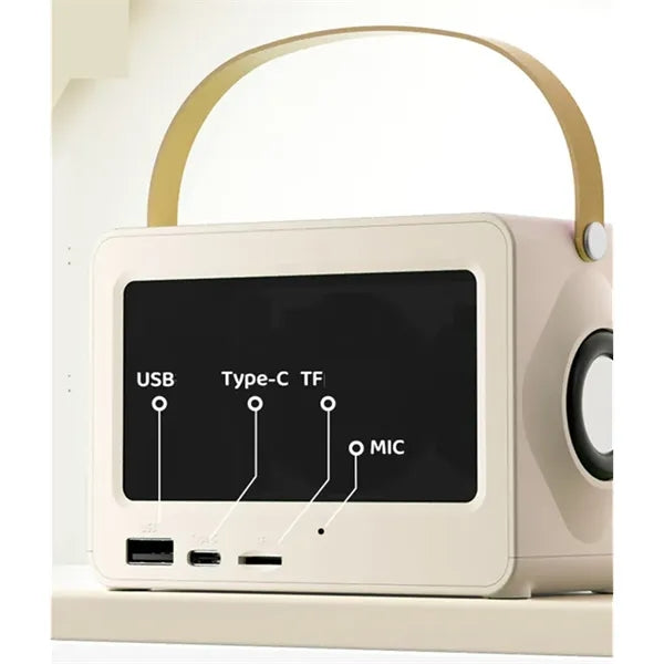 Multifunctional Retro Bluetooth Speaker with RGB Light