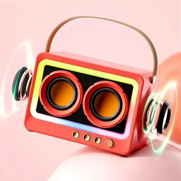 Multifunctional Retro Bluetooth Speaker with RGB Light
