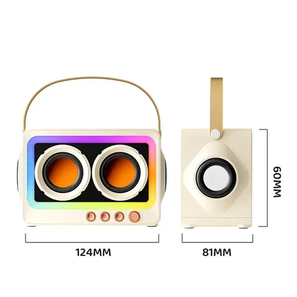 Multifunctional Retro Bluetooth Speaker with RGB Light