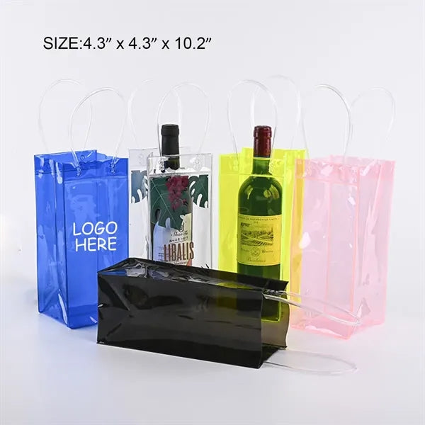 PVC Clear Wine Ice Bag