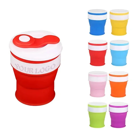 12oz Silicone Foldable Coffee Cup