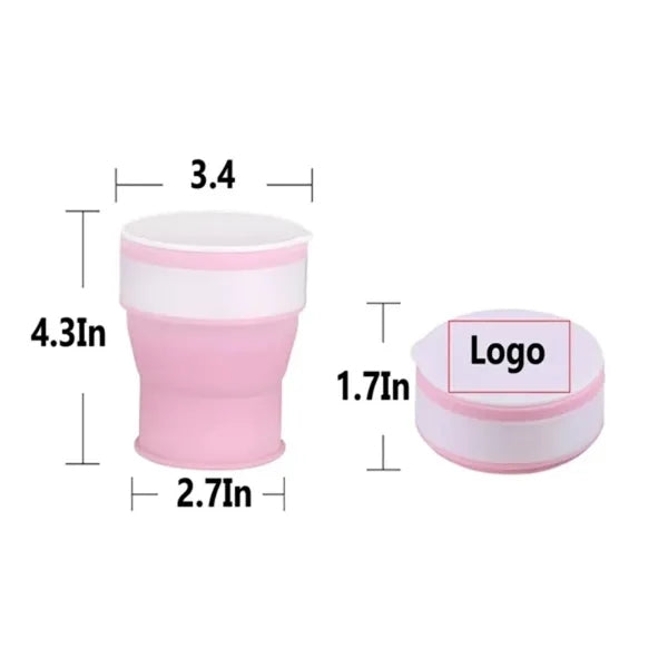 12oz Silicone Foldable Coffee Cup