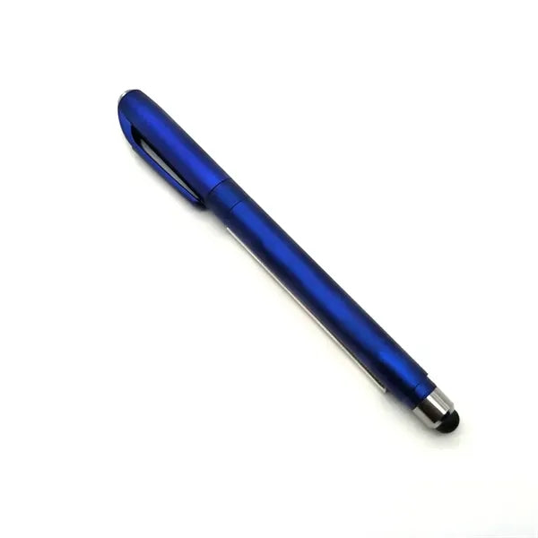 Metallic Banner Pen with Stylus