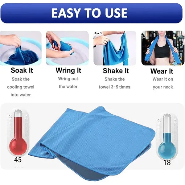 Cooling Towel With Handle Carry Package