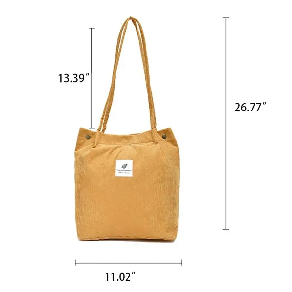 Fashion Corduroy Tote Bag