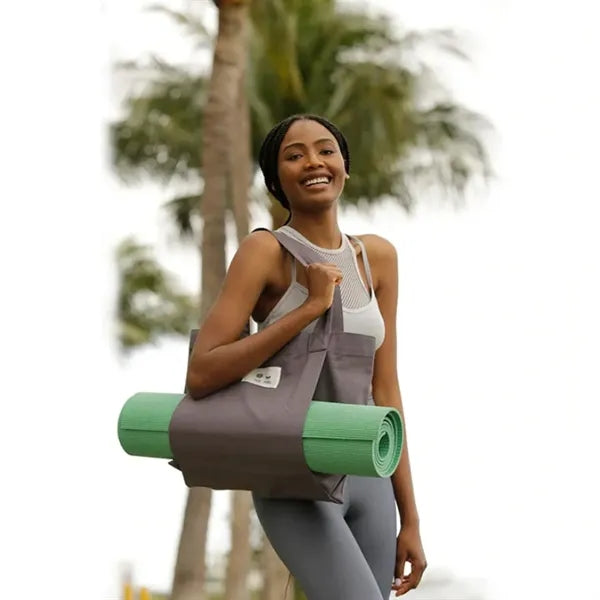 Canvas Tote Bag With Yoga Mat Carrier