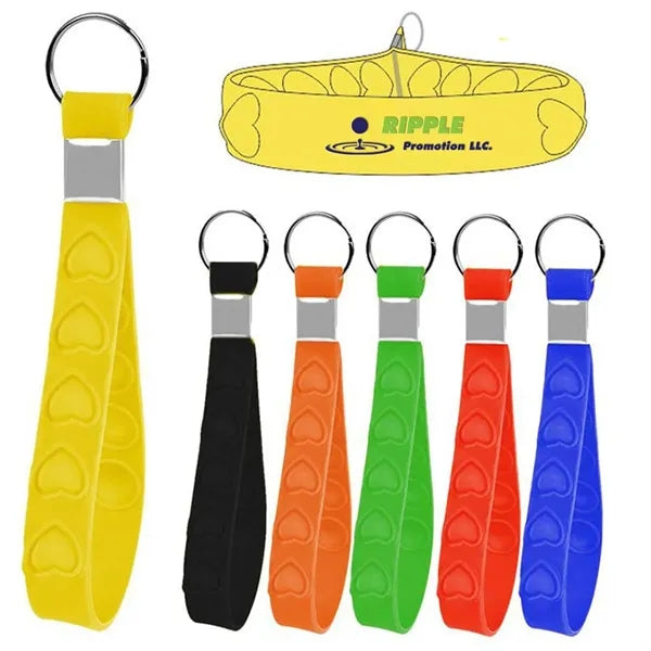 Branded Silicone Keychains Wristbands