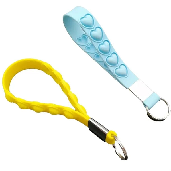 Branded Silicone Keychains Wristbands