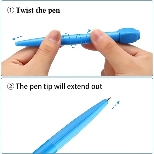 Stress Relief Fidget Spinner Pen with ABCD Rotation Cap