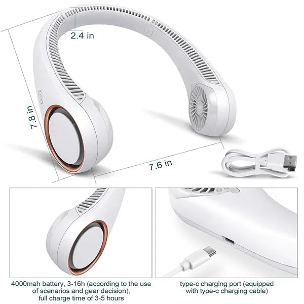 Portable Neck Fan/Free Bladeless
