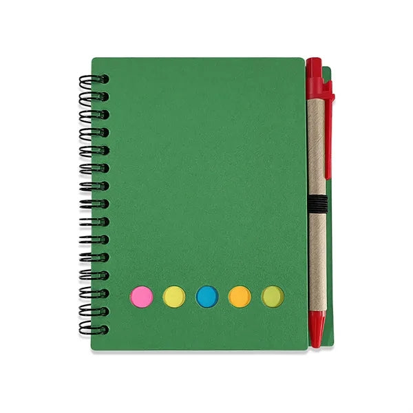 Mini Spiral Notebooks with Black Ink Pens Set