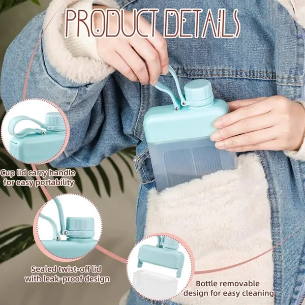 15oz Flat Water Bottle