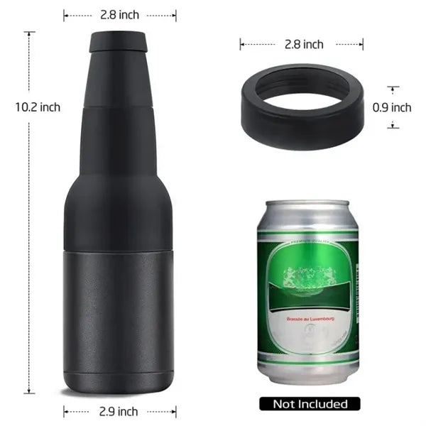 Can cooler with beer opener