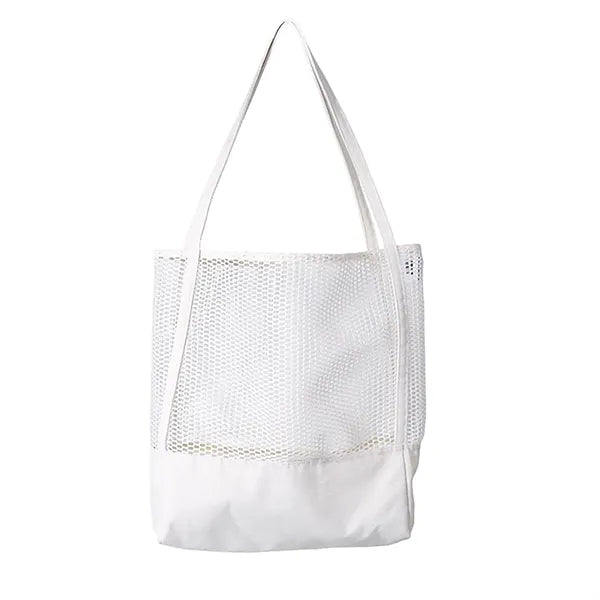 Mesh Beach Tote Bag Shopping Shoulder Handbag