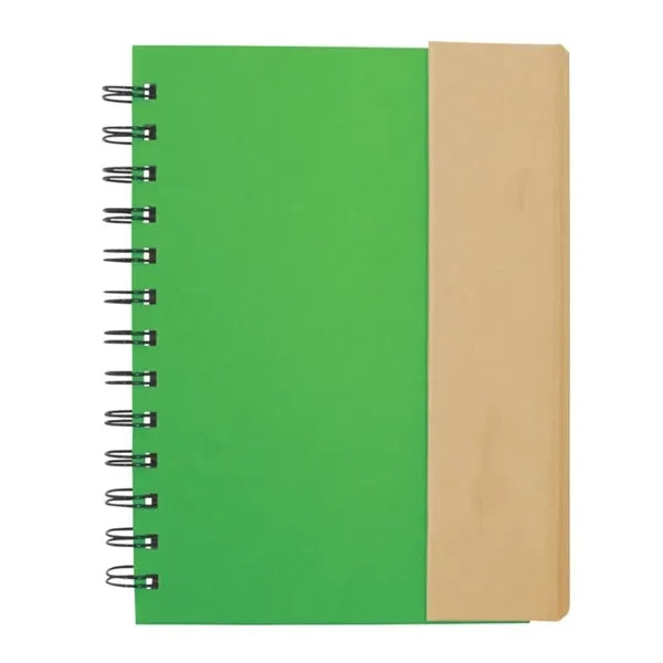 Eco-Recycled Journal w/Sticky Notes, Flags, & Pen