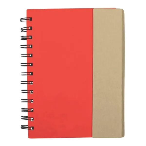 Eco-Recycled Journal w/Sticky Notes, Flags, & Pen