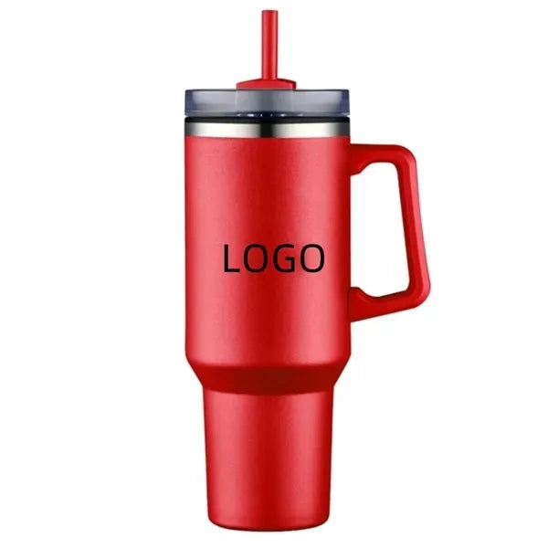 40 Oz Tumbler Mug with Straw