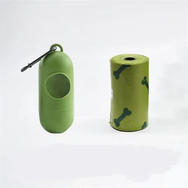 Dog Waste Bag With Dispenser and Leash Clip