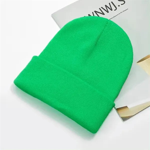 Fashion Winter Knit Beanie Unisex Acrylic Knitted Hat