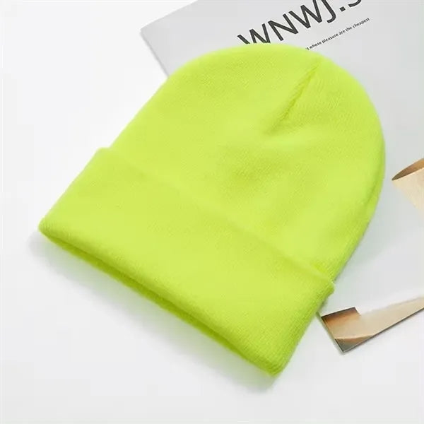 Fashion Winter Knit Beanie Unisex Acrylic Knitted Hat