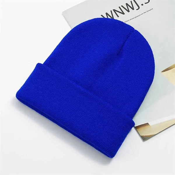 Fashion Winter Knit Beanie Unisex Acrylic Knitted Hat