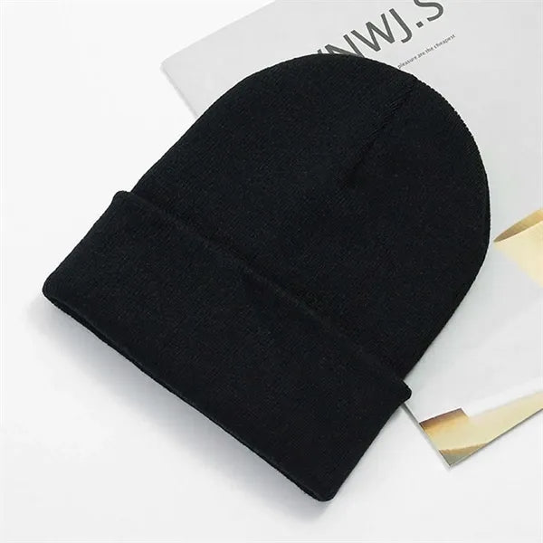 Fashion Winter Knit Beanie Unisex Acrylic Knitted Hat