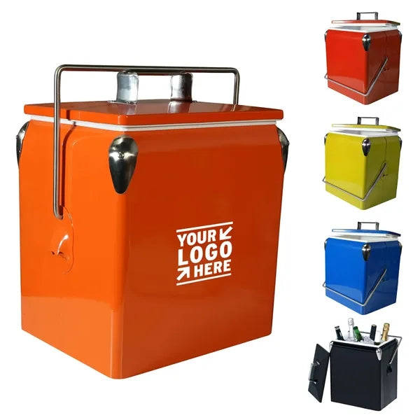 13L Retro Cooler Box