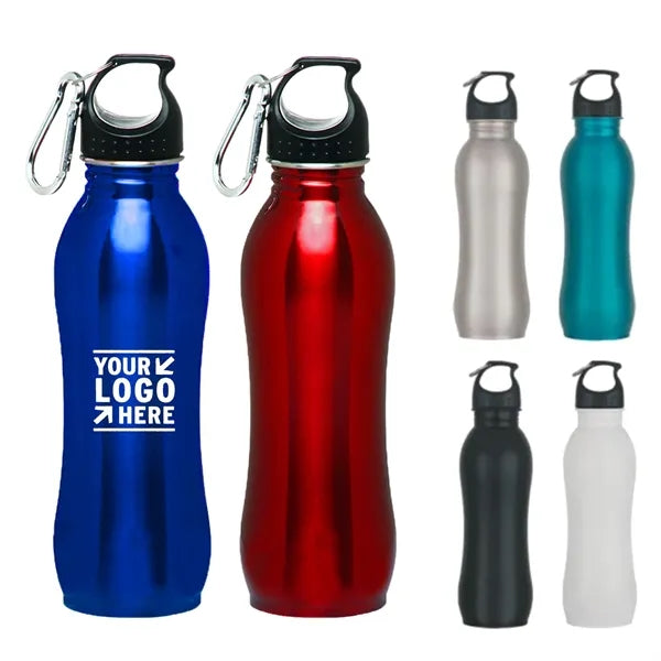 25 Oz Curvaceous Stainless Steel Water Bottle