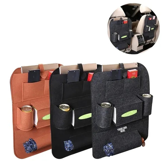 Portable Felt Car Seat Back Storage Bag