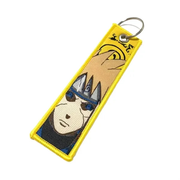 Woven Keychain with Metal Ring