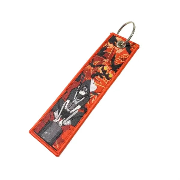 Woven Keychain with Metal Ring