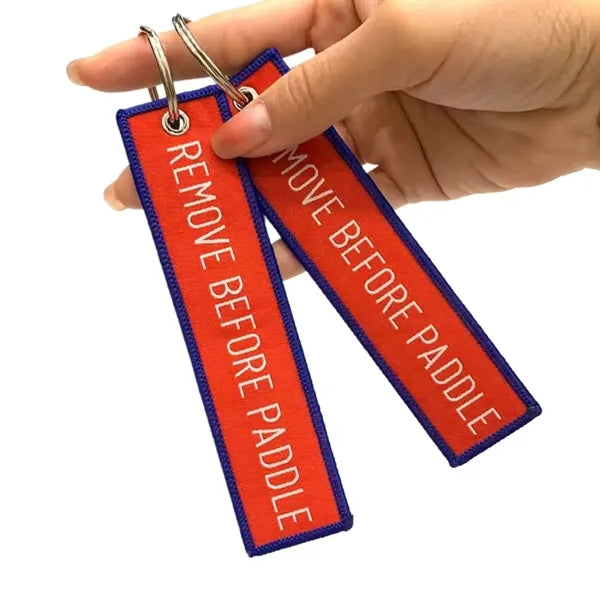Woven Keychain with Metal Ring